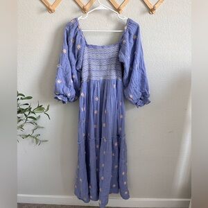 Free People Dahlia Dress Color Misty Dawn Size Small